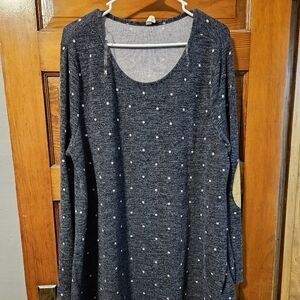 Pinkblush Gray Knit Top Maternity